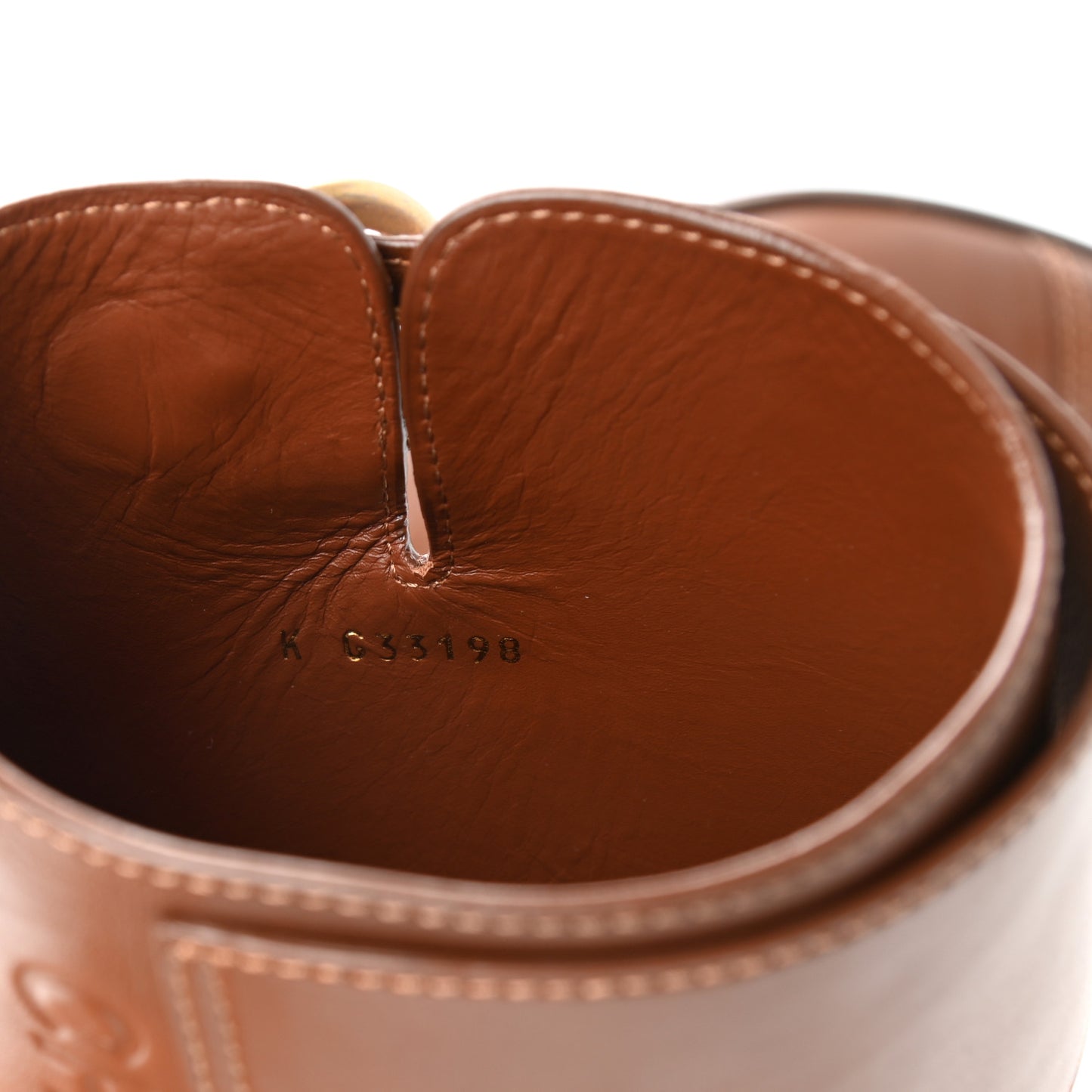 Calfskin High Boots 37.5 Brown