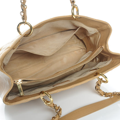 Chanel Caviar Quilted Grand Shopping Tote GST Beige 5 of 11