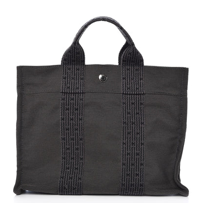 Hermes Canvas Herline PM Tote Grey 1 of 9
