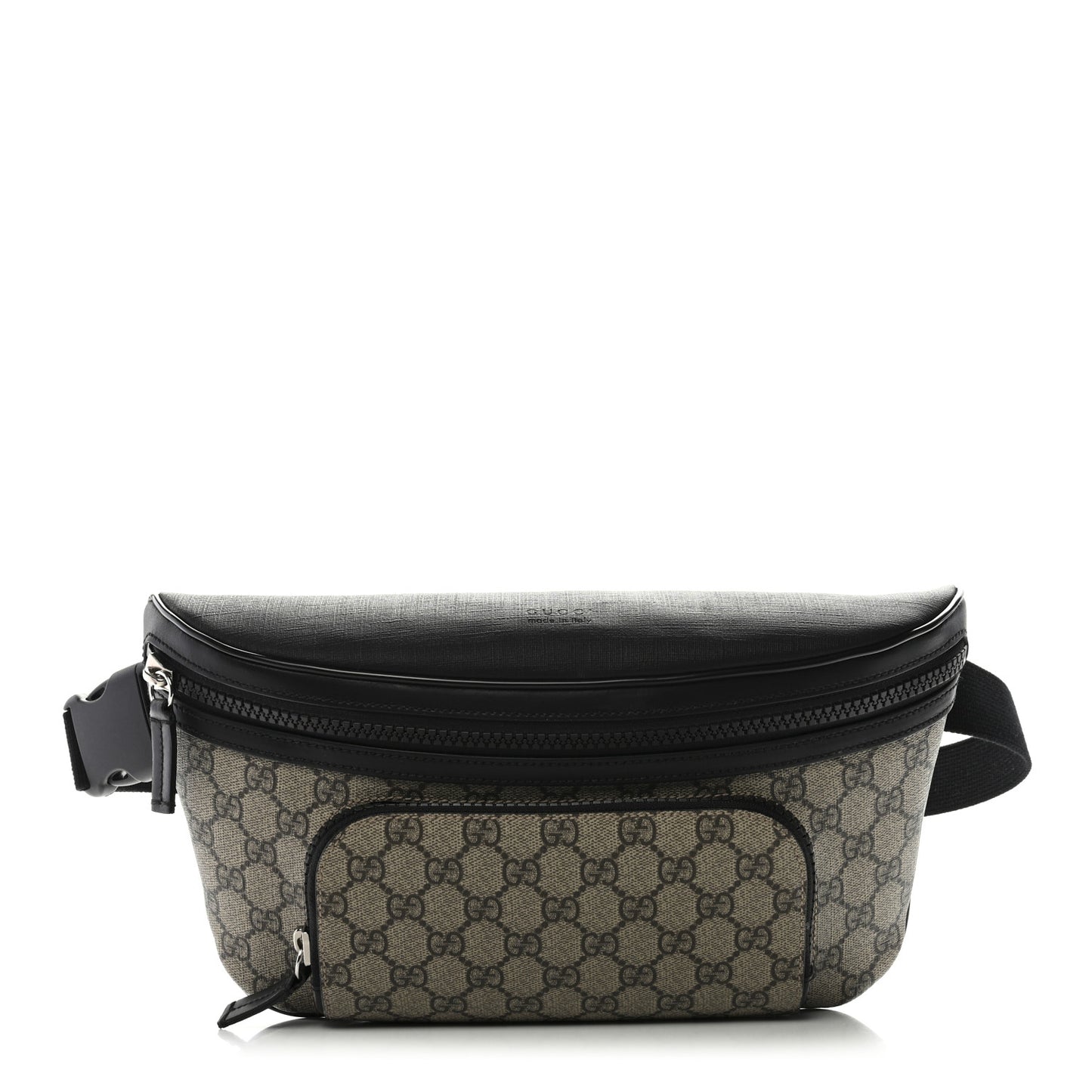 GG Supreme Monogram Belt Bag Black