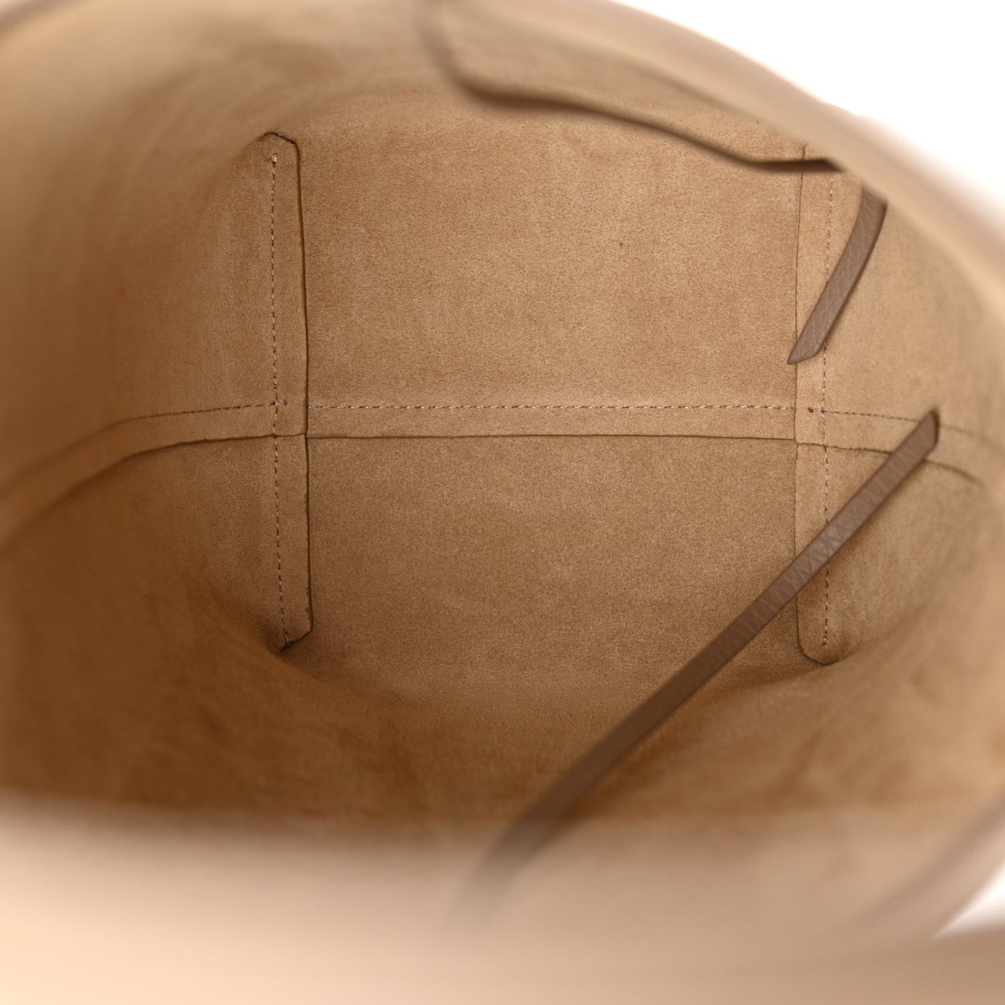 Grained Calfskin Small N/S Park Tote Dark Taupe