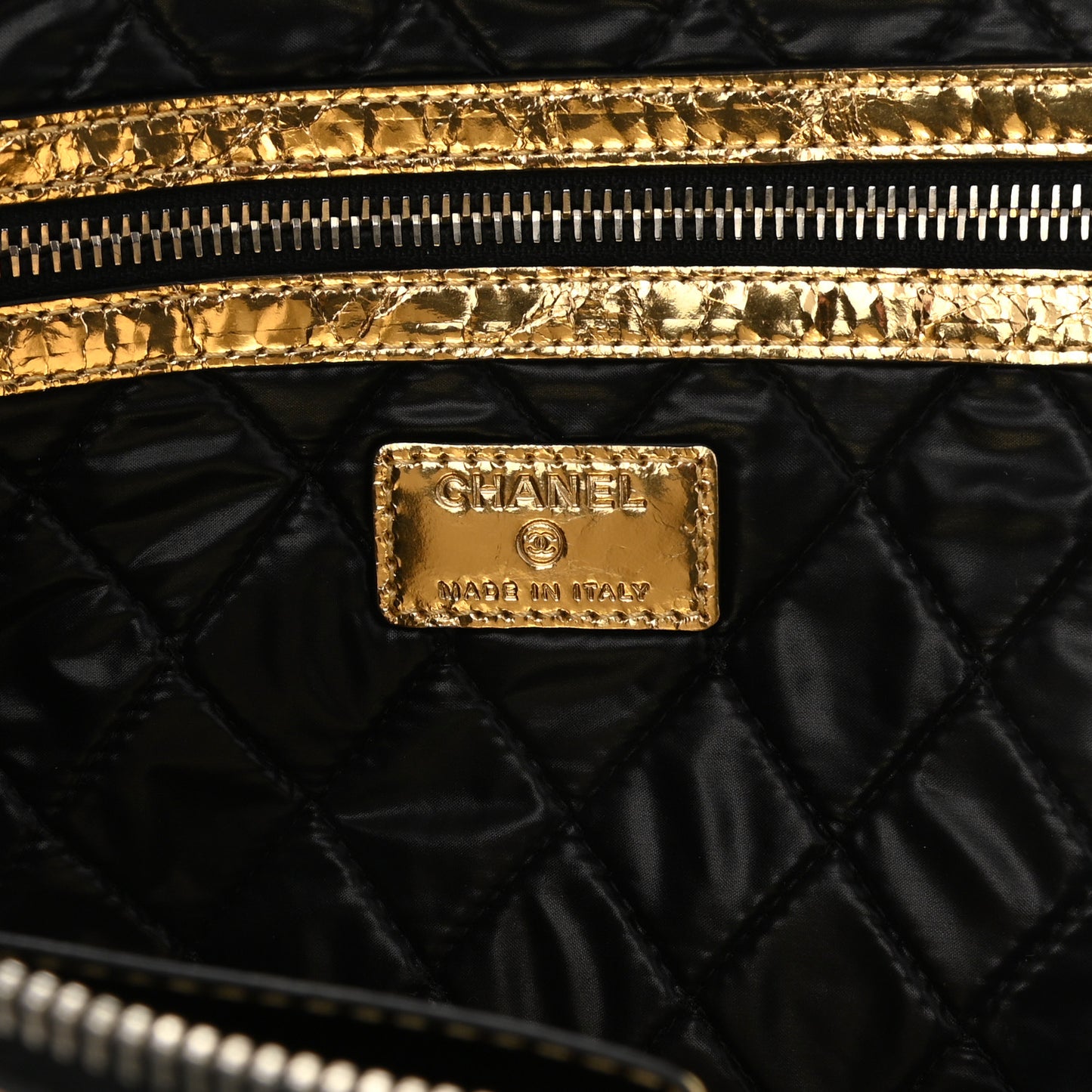 Metallic Lambskin Medium Je Ne Suis Pas En Solde Pouch Clutch Gold