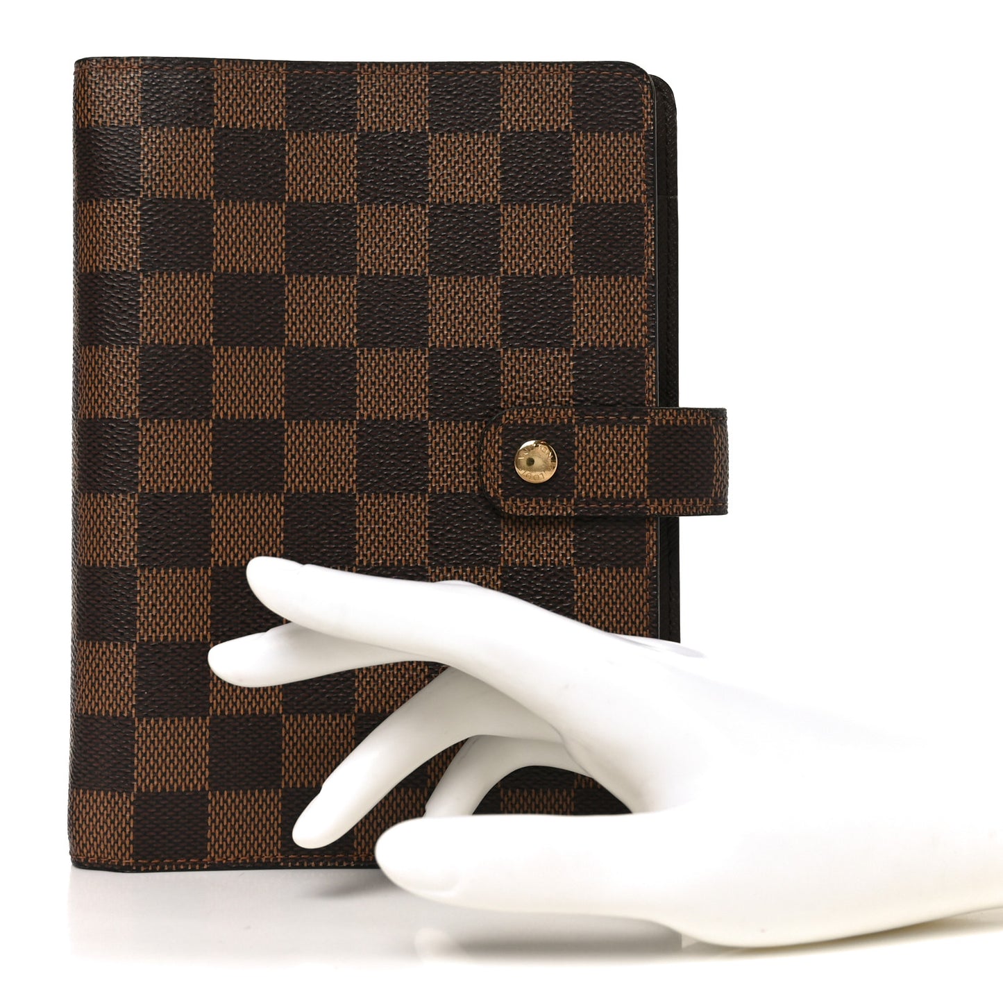 Damier Ebene Medium Ring Agenda Cover