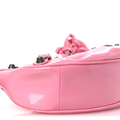 Balenciaga Patent Faux Leather Le Cagole Shoulder Bag XS Sweet Pink 10 of 14