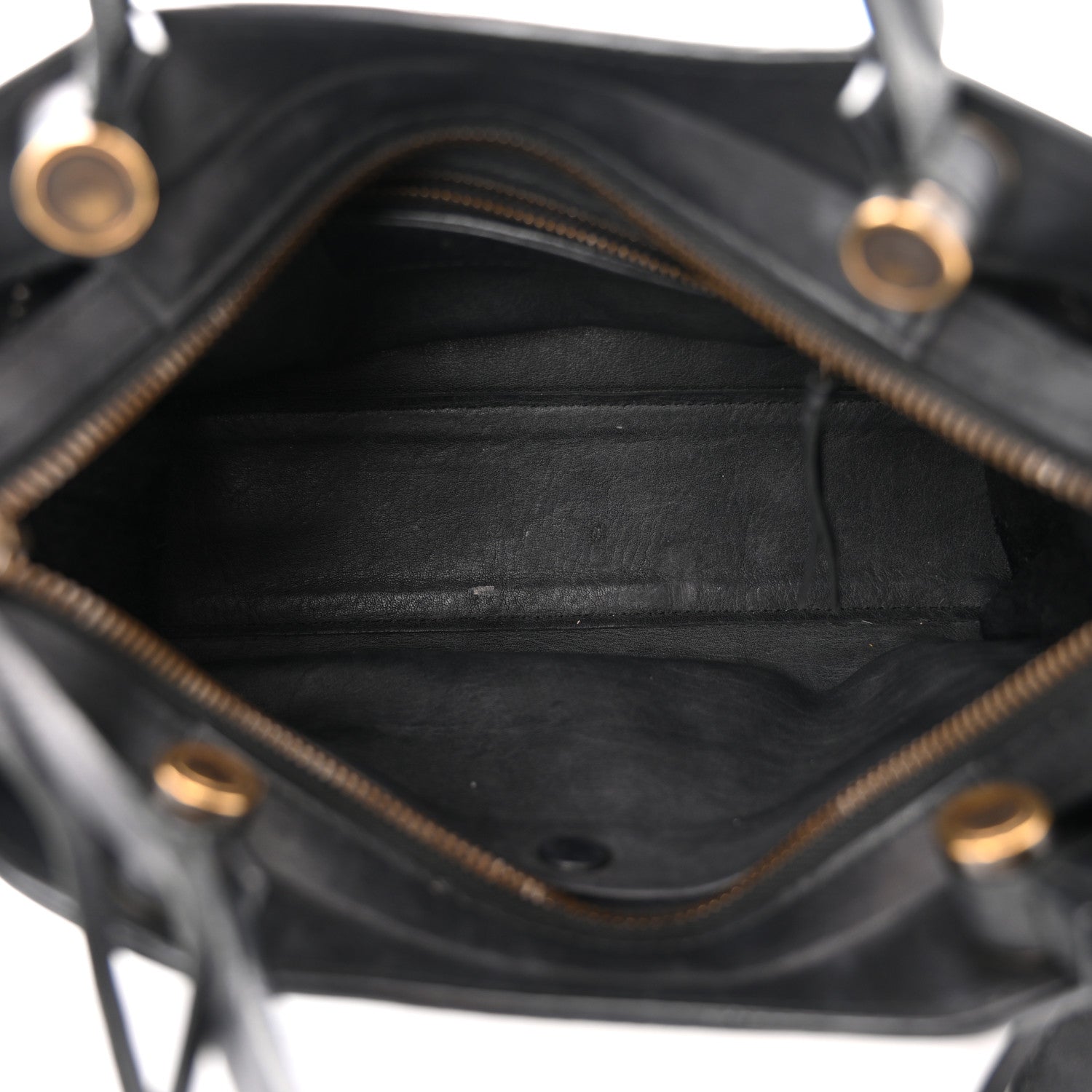 Balenciaga Veau Soyeux Perforated Blackout Hardware Nano City Gris Fossile 5 of 10