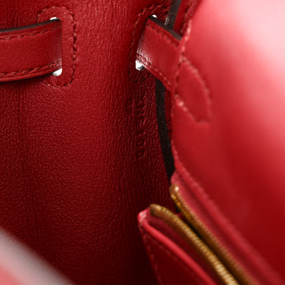 Hermes Swift Kelly Retourne 25 Rouge Grenat 7 of 11