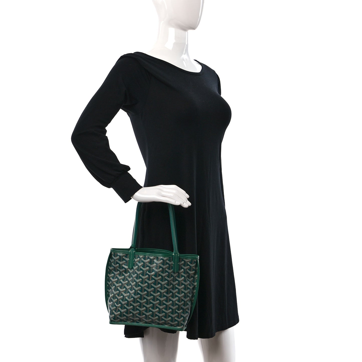 Goyardine Reversible Mini Anjou Green