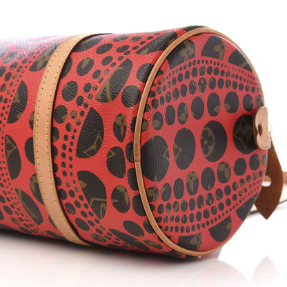 Louis Vuitton Monogram Kusama Pumpkin Dots Papillon 30 Red 7 of 11