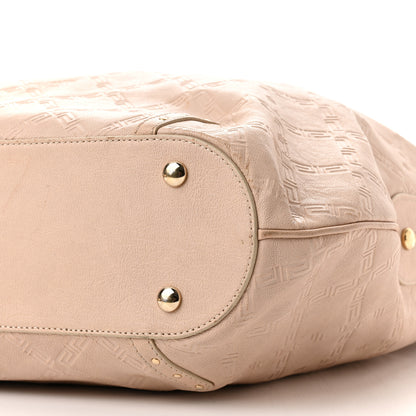 Versace Calfskin Greca Argyle Embossed Medusa Hobo 9 of 15