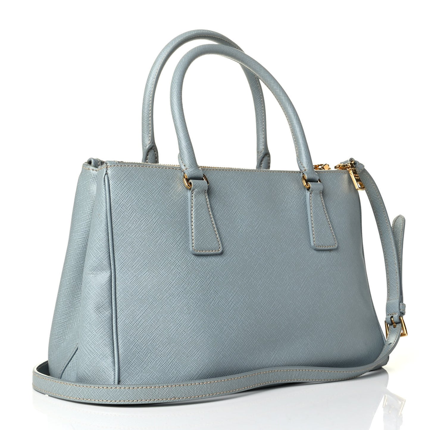Saffiano Small Galleria Double Zip Tote Lago