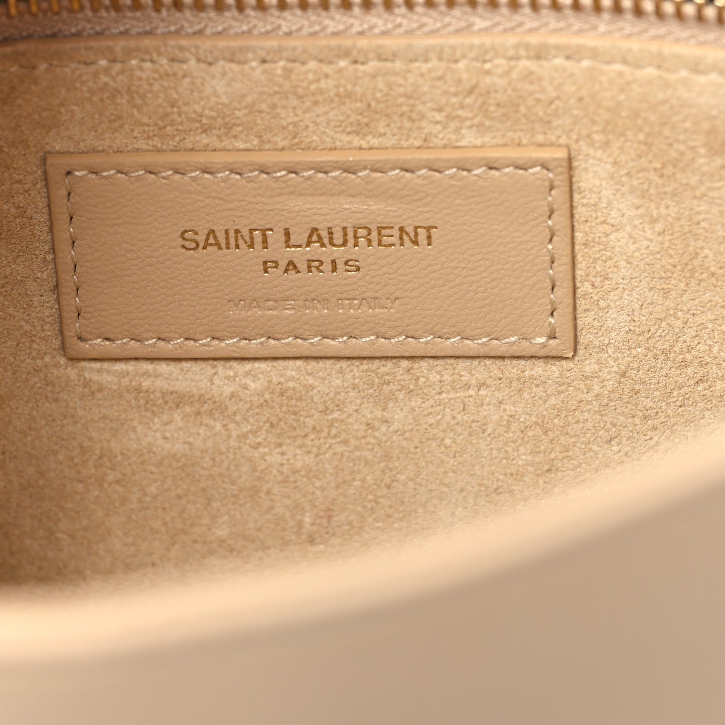 Smooth Calfskin Le 5 A 7 Hobo Dark Beige