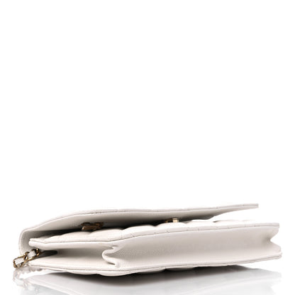 Chanel Caviar Quilted Wallet On Chain WOC White 4 of 11