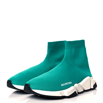Balenciaga Neoprene Knit Mens Speed Sneakers 46 Turquoise 3 of 9