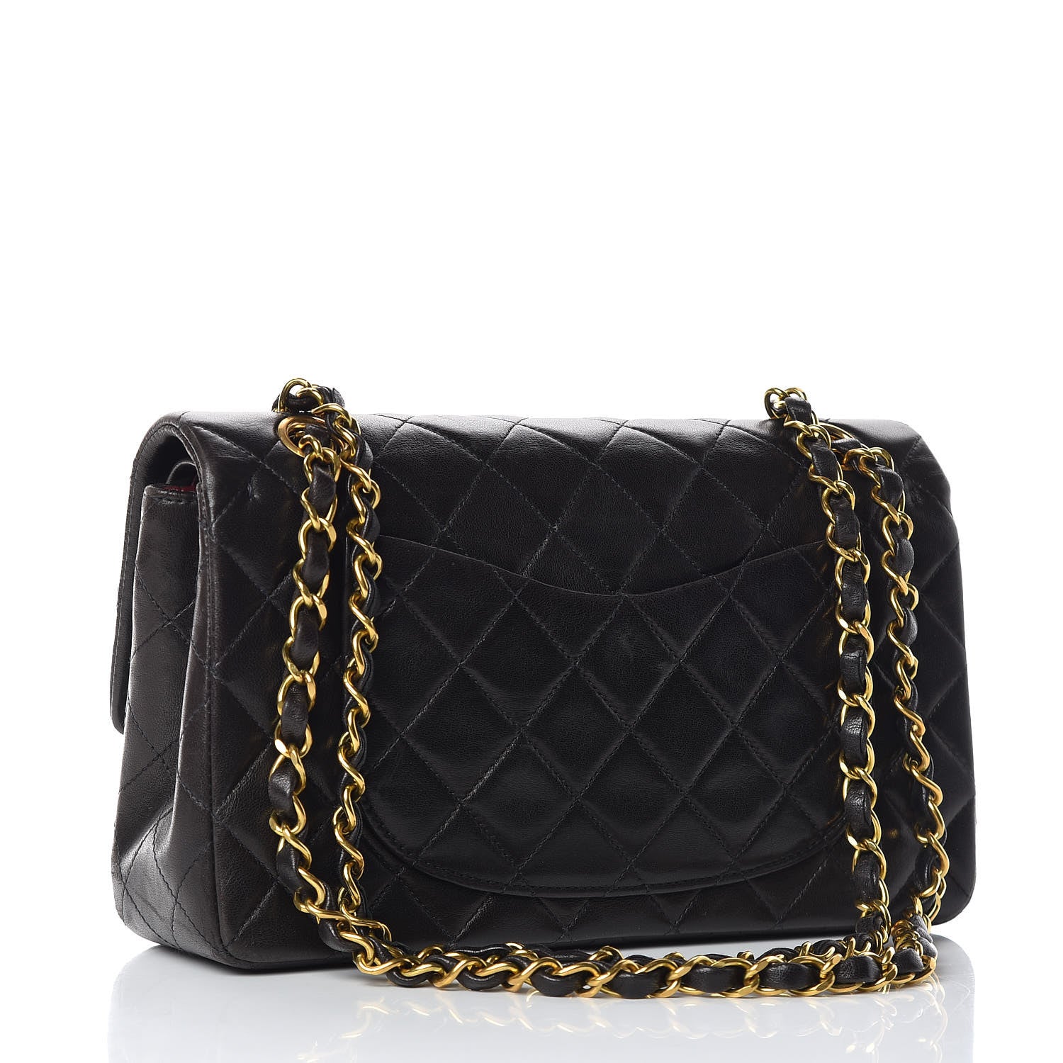 Chanel Lambskin Quilted Small Double Flap Black 4 of 18