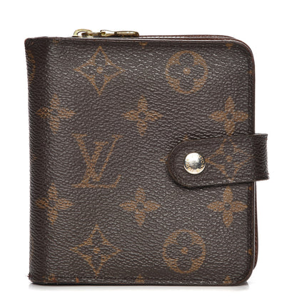 Louis Vuitton Monogram Compact Zippe Zipped Wallet 1 of 10