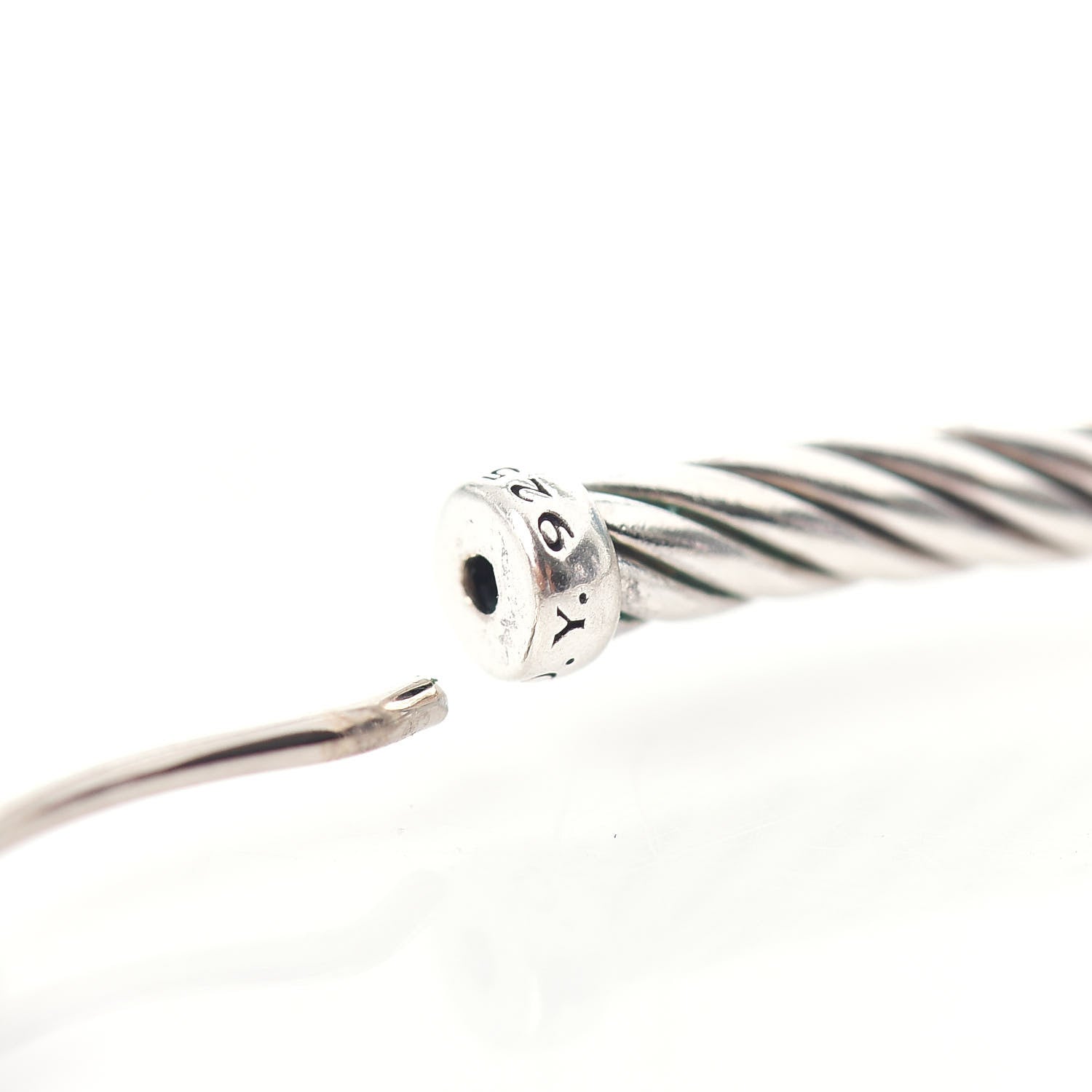 David Yurman Sterling Silver Extra Large Cable Classics Hoop Earrings 4 of 4