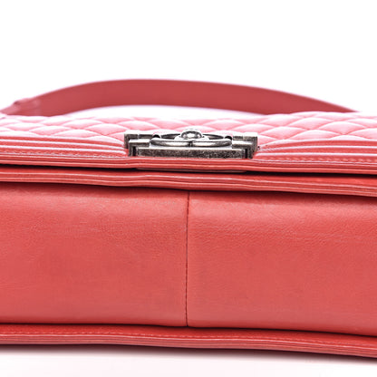 Chanel Calfskin Quilted Medium Boy Flap Red 9 of 15