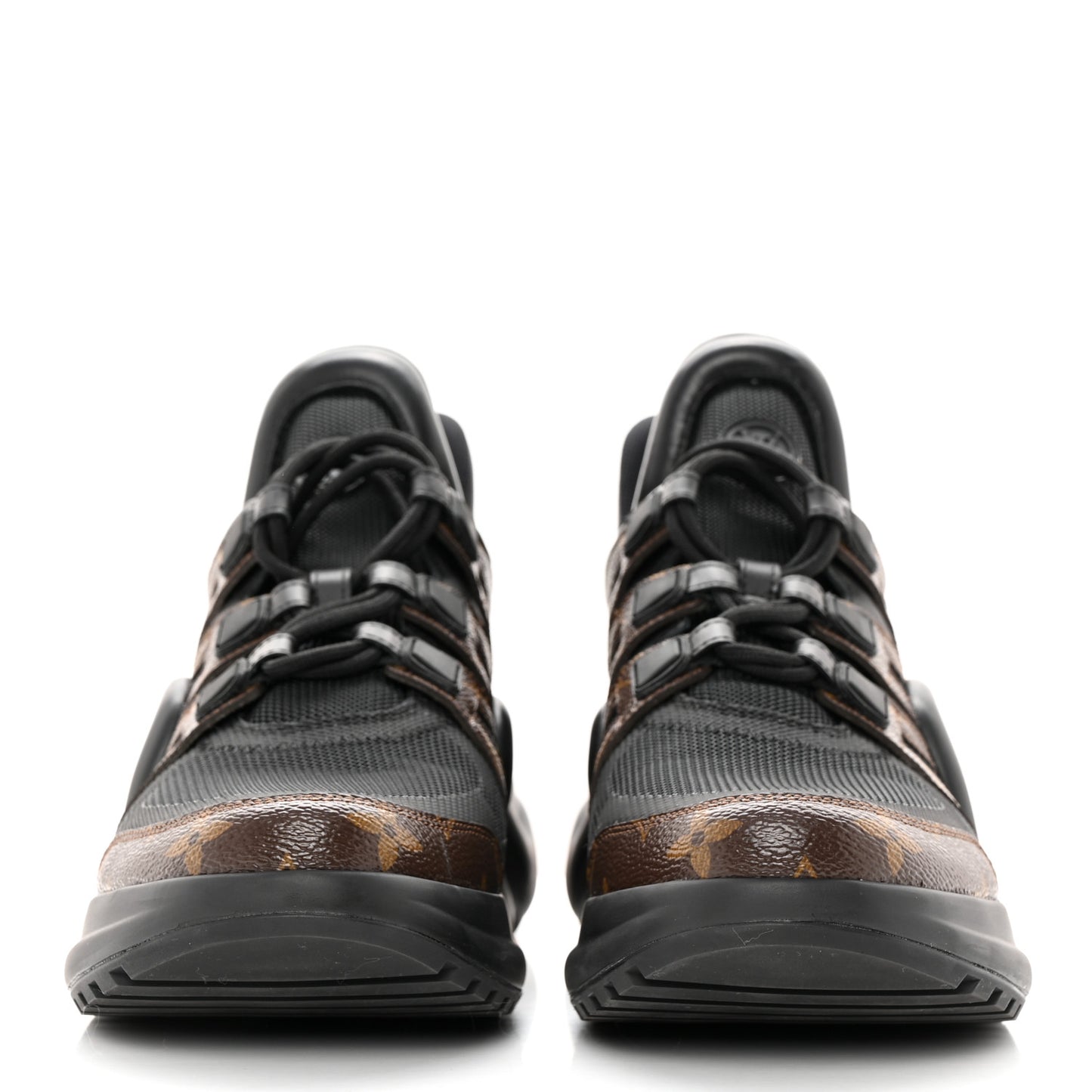 Calfskin Patent Monogram LV Archlight Sneakers 41 Black