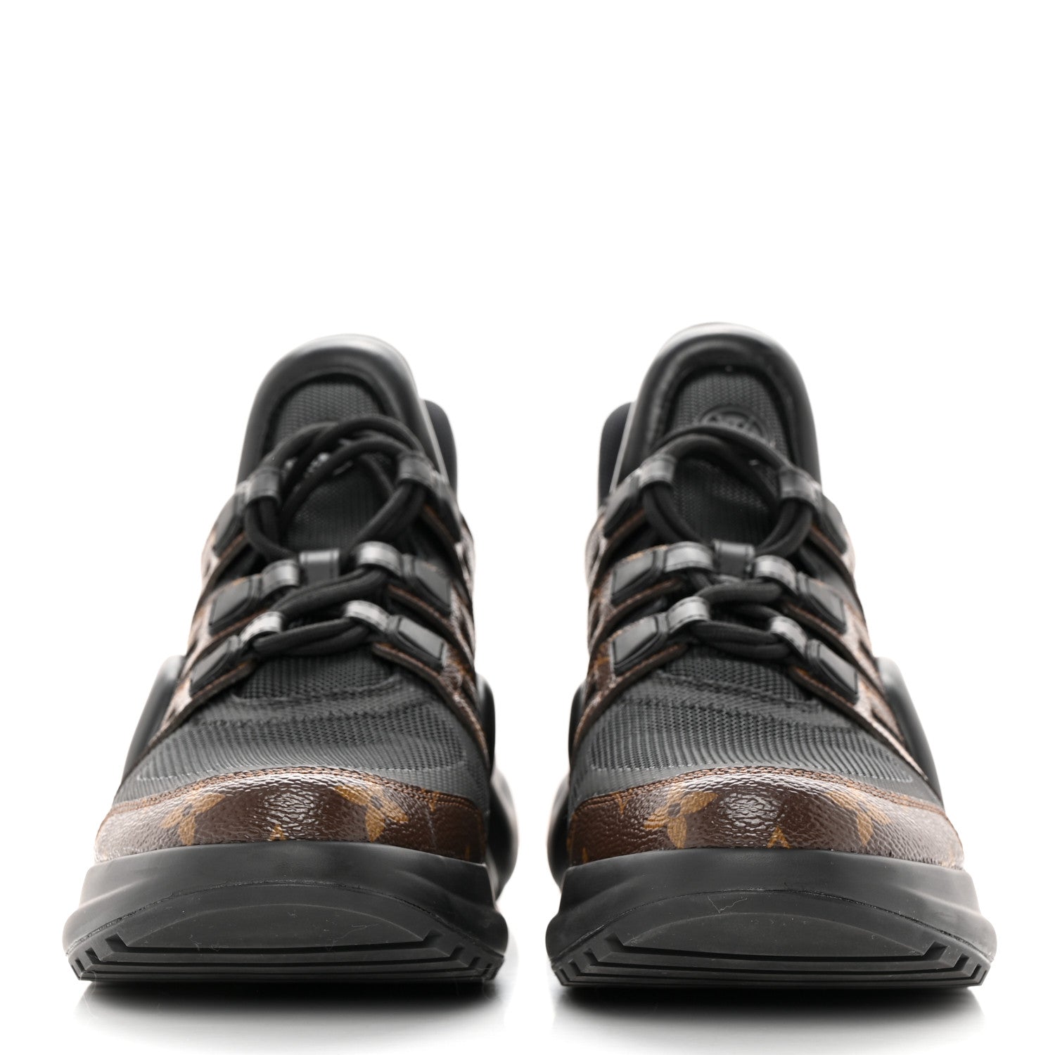 Louis Vuitton Calfskin Patent Monogram LV Archlight Sneakers 41 Black 2 of 9