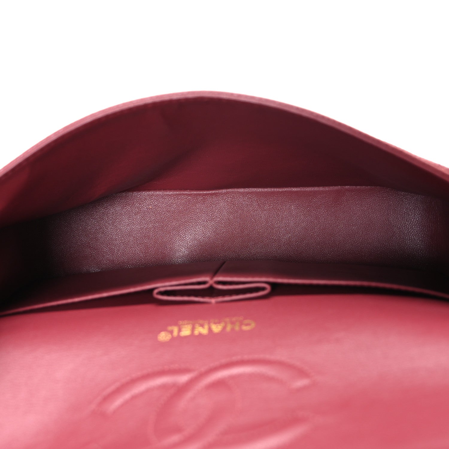 Chanel Caviar Quilted Medium Double Flap Dark Pink 5 of 10