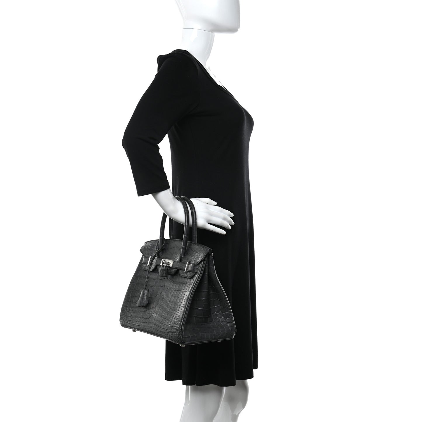 Matte Niloticus Crocodile Birkin 30 Plomb
