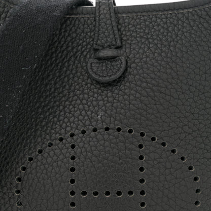 Hermes Taurillon Clemence Evelyne TPM Black 8 of 13