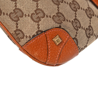 Gucci Monogram Mini Piston Lock Jackie O Hobo Orange 13 of 16