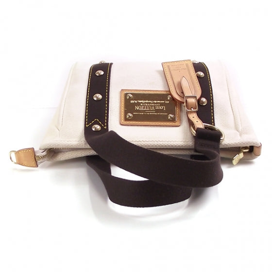 Louis Vuitton Cabas Antigua PM White 5 of 9