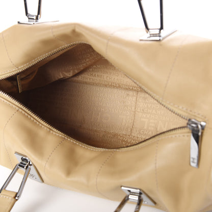 Chanel Calfskin Square Stitched Large Tote Beige 5 of 14
