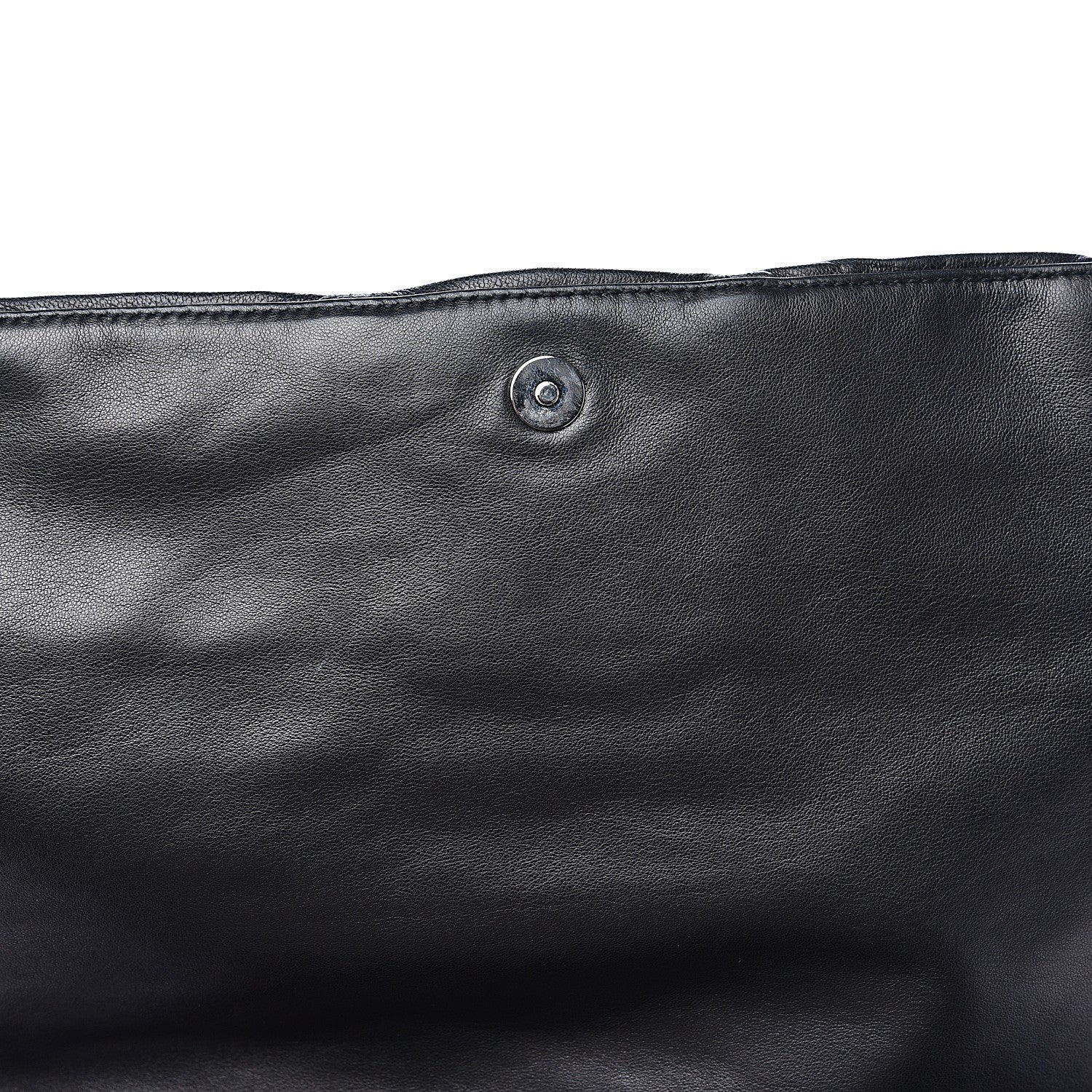 Prada Nappa Dressy Gaufre Ruched Flap Clutch Black 12 of 13