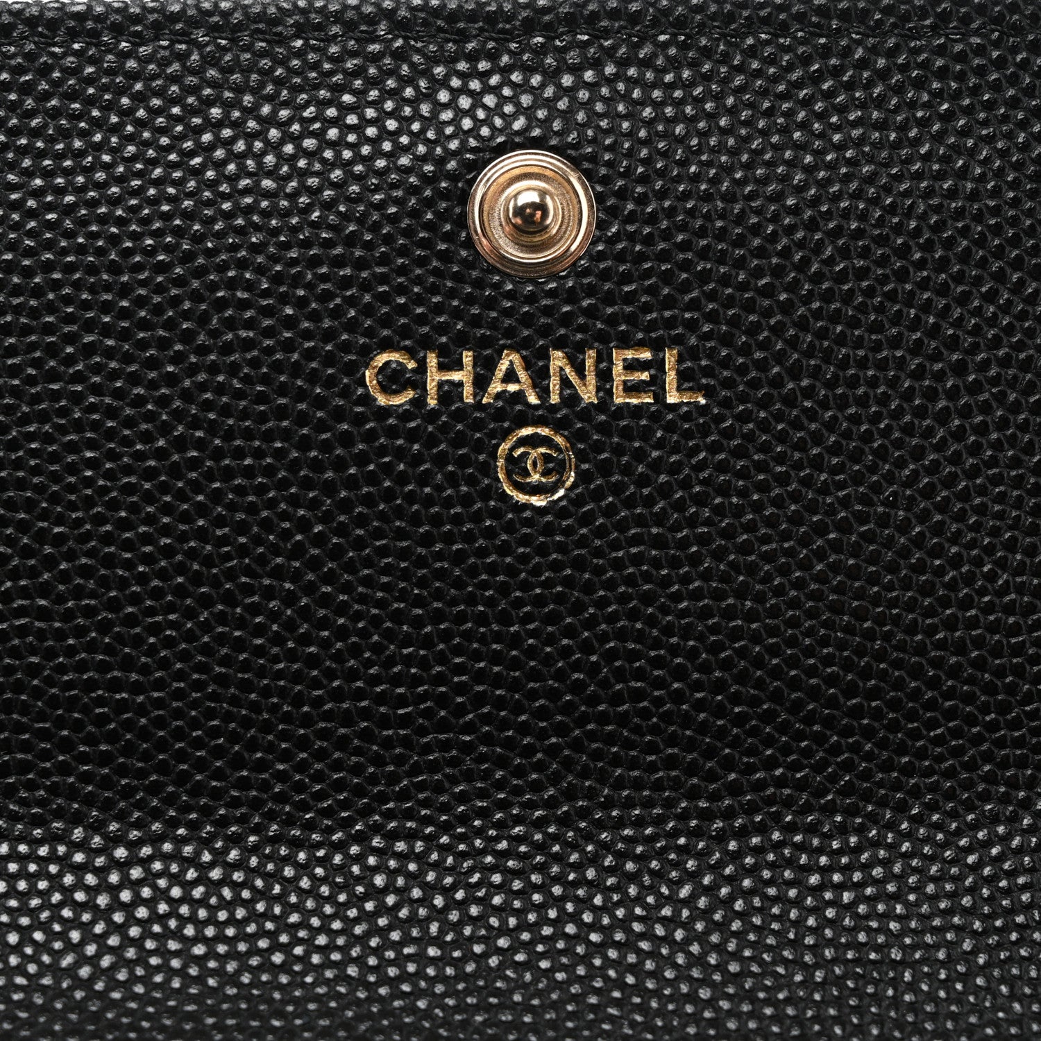 Chanel Caviar Quilted CC Large Gusset Flap Wallet Black 9 of 11