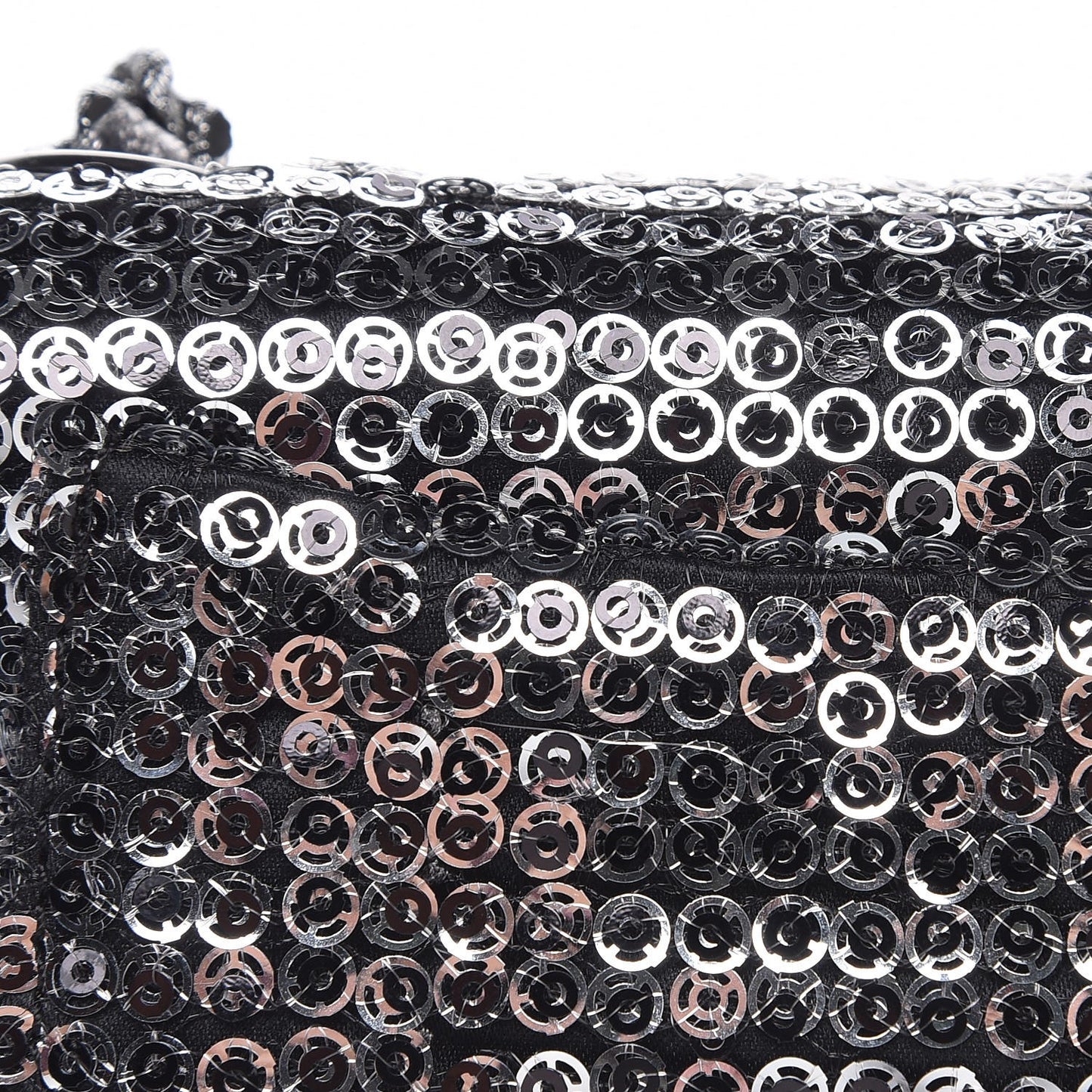 Sequin Micro Flap Dark Silver