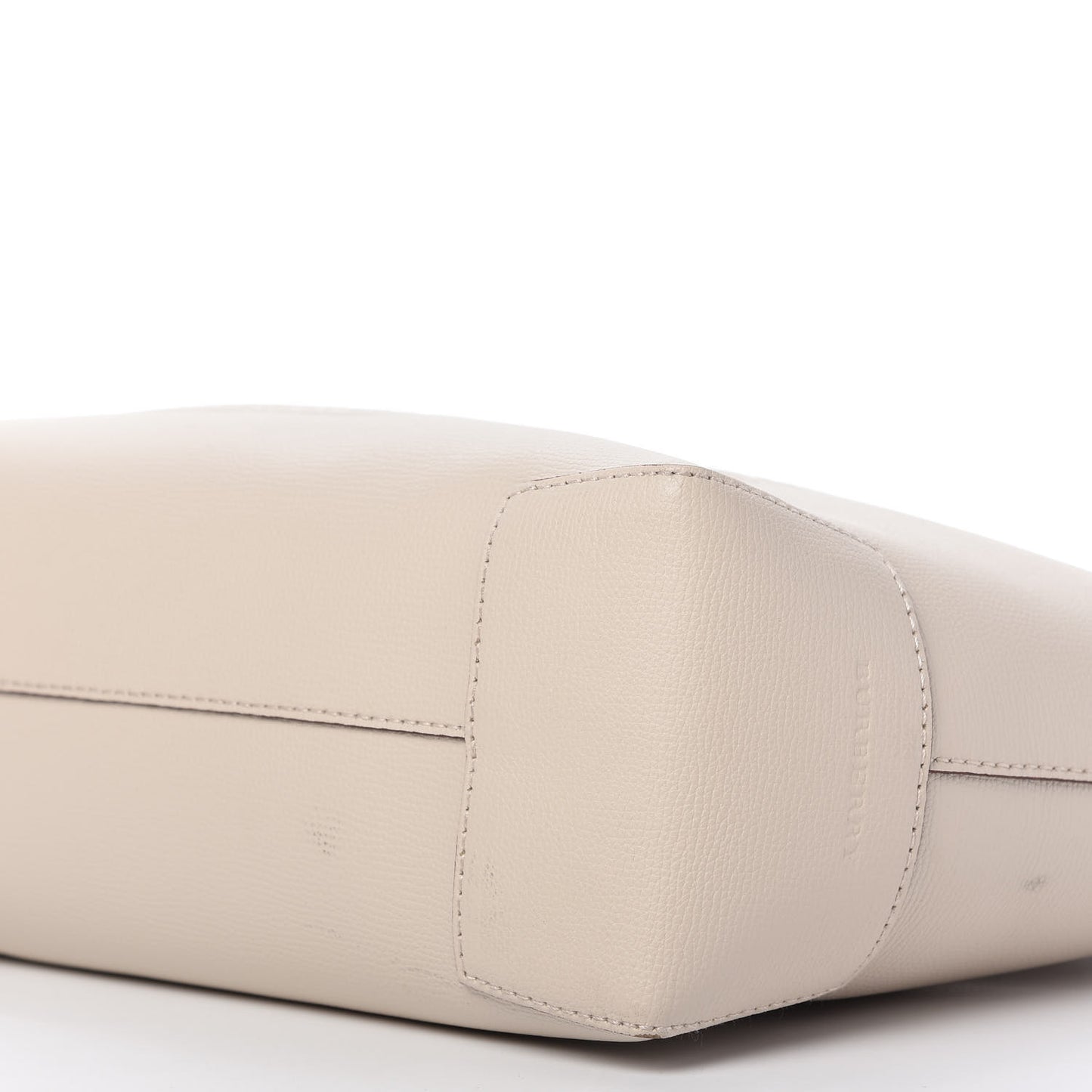 Calfskin Crest Embossed Small Tote Limestone