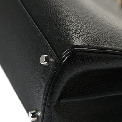 Gucci Grainy Calfskin Small Zumi Top Handle Bag Black 13 of 14