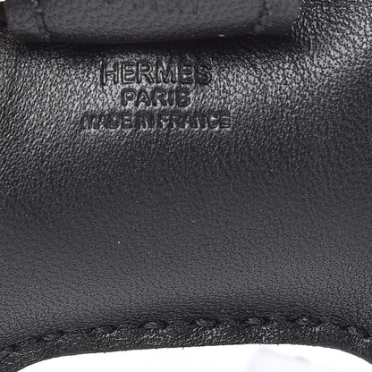 Hermes Milo Lambskin Grigri Rodeo Horse Bag Charm PM So Black 3 of 5