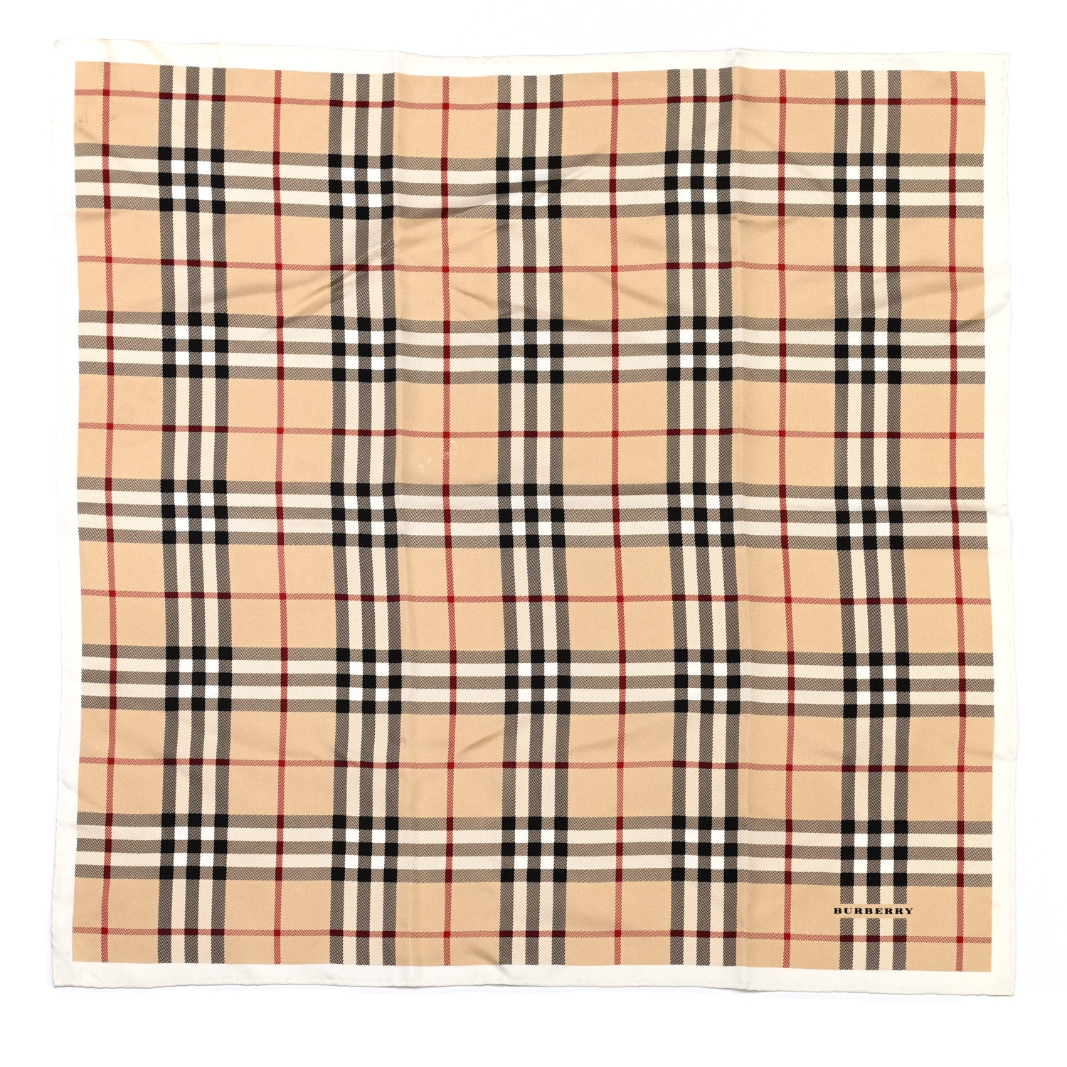 Burberry Silk House Check Triangle Scarf 1 of 4