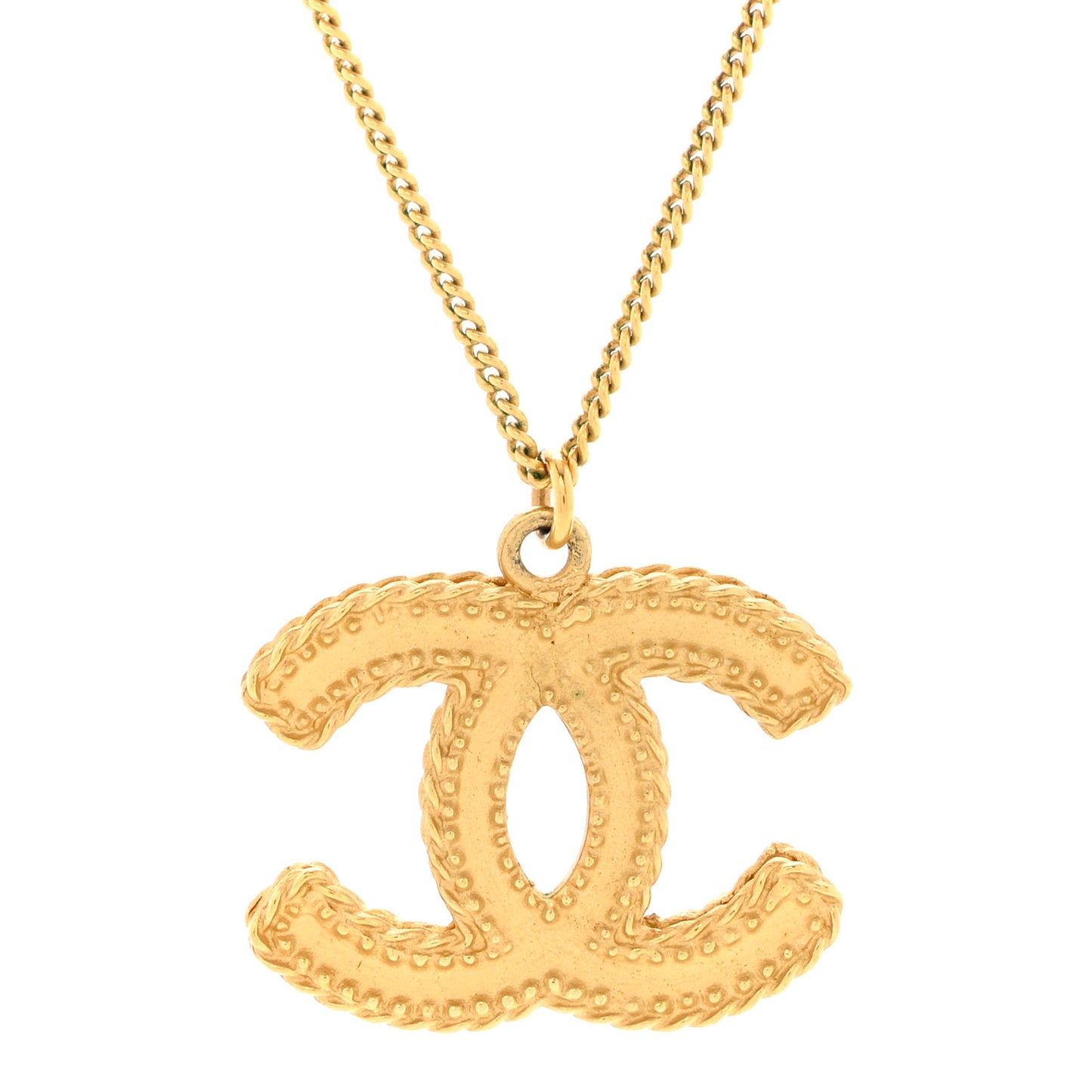CC Necklace Matte Gold
