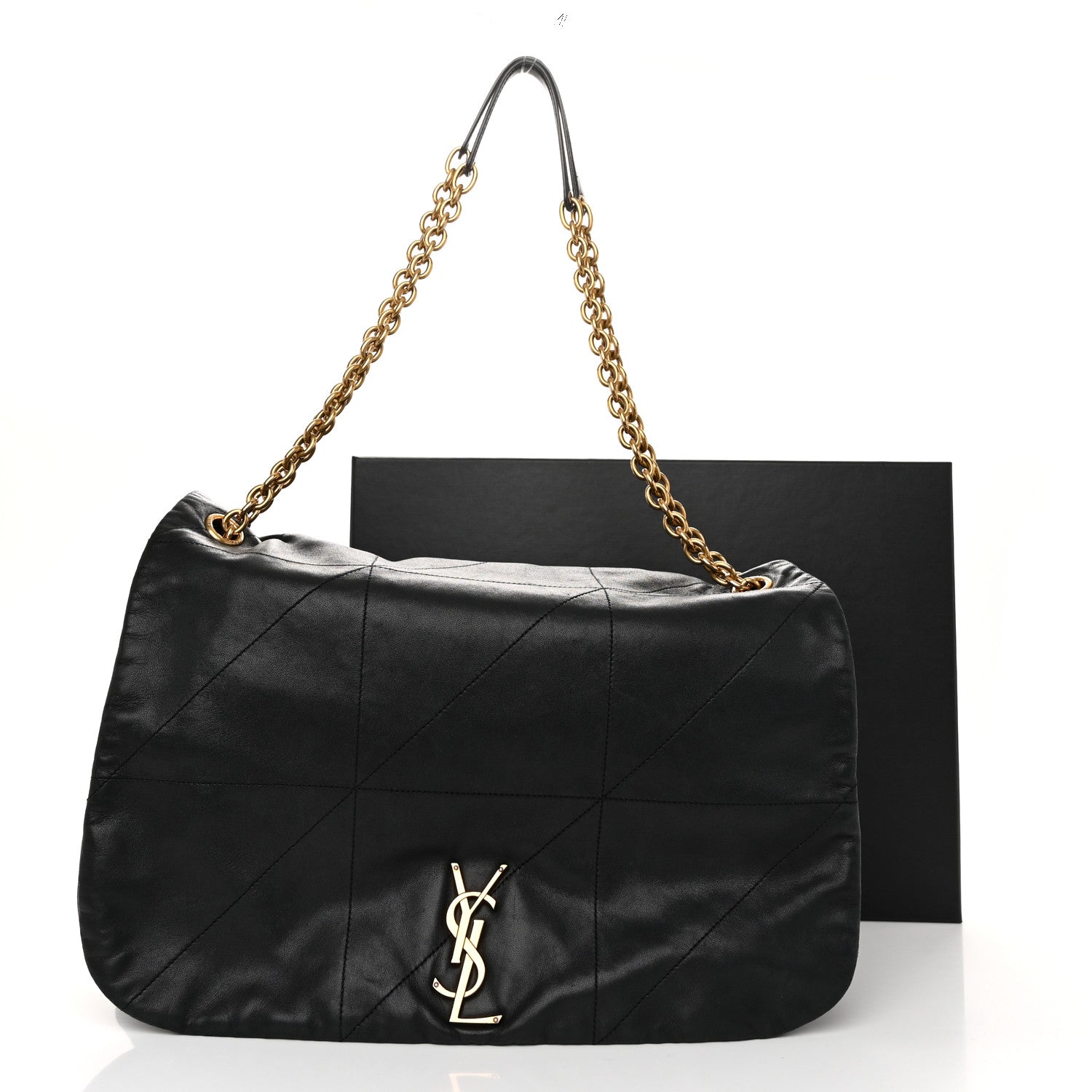 Saint Laurent Lambskin Matelasse Monogram Large Jamie 4.3 Black 12 of 12