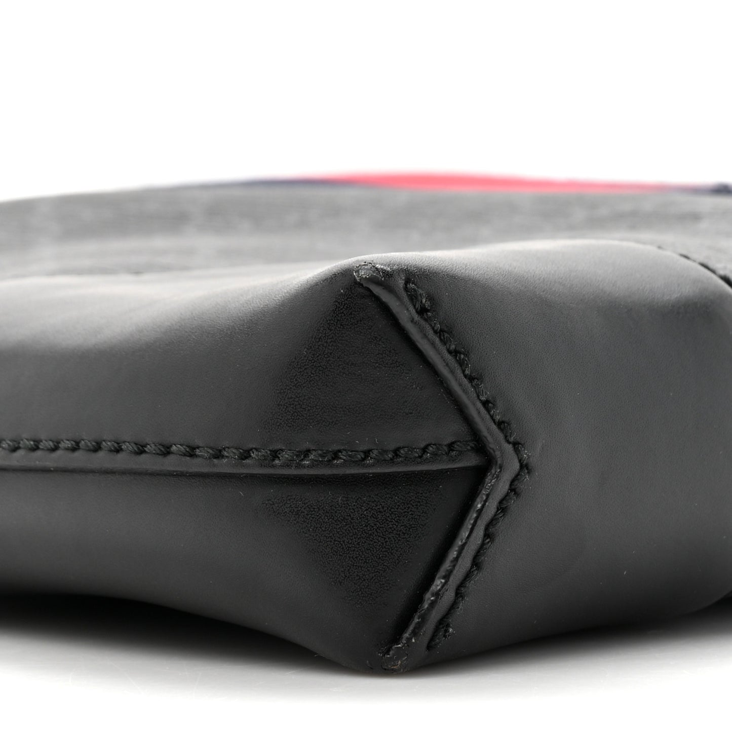 Soft GG Supreme Monogram Appia Calfskin Web East West Messenger Bag Black Grey