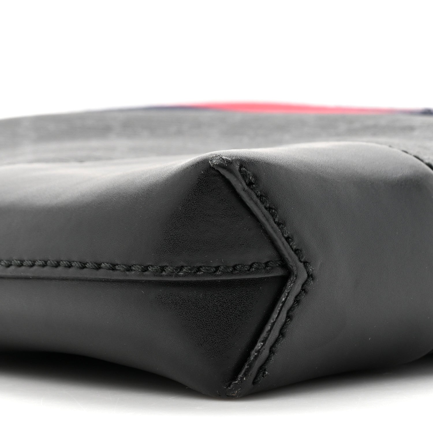 Gucci Soft GG Supreme Monogram Appia Calfskin Web East West Messenger Bag Black Grey 10 of 18
