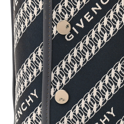 Givenchy Canvas Jacquard Medium Bond Tote Oil Blue 11 of 15