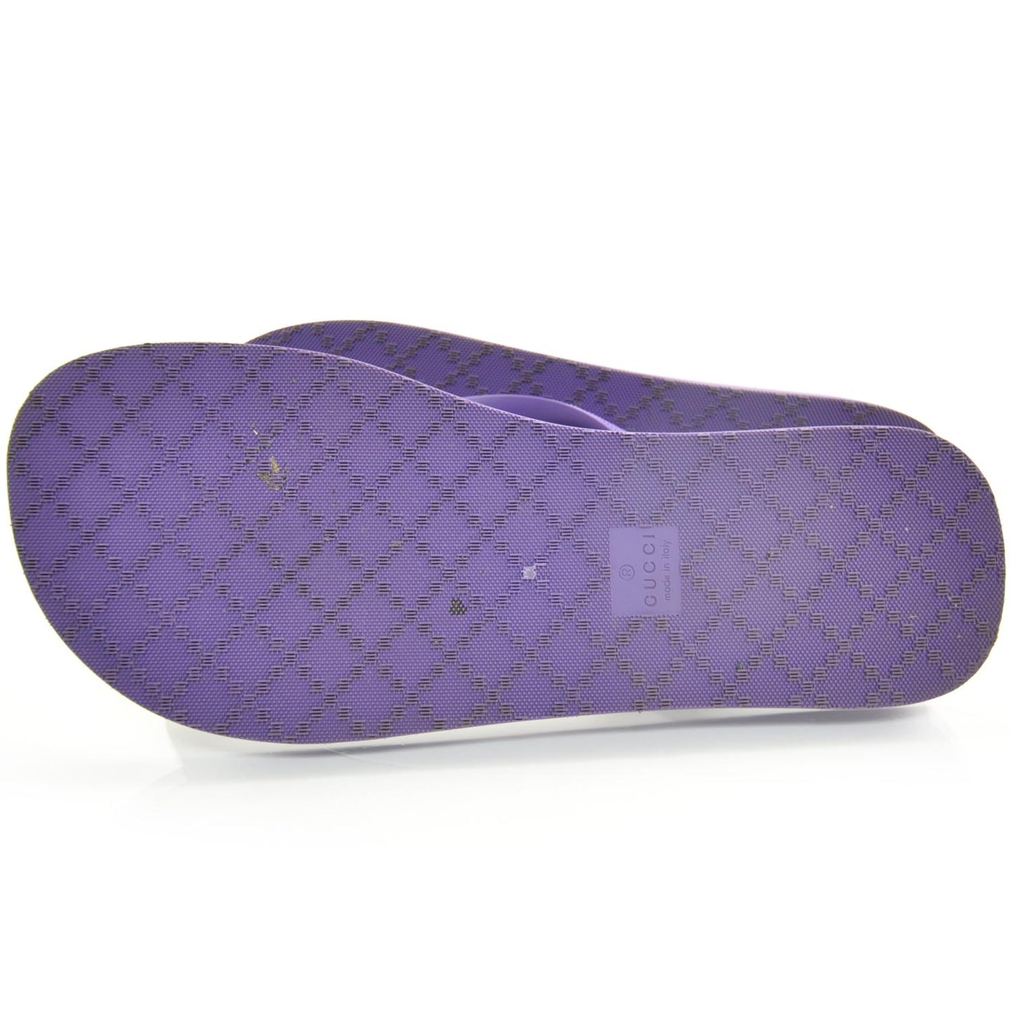 Rubber Guccissima Bedlam Thong Sandals Flip Flops 38