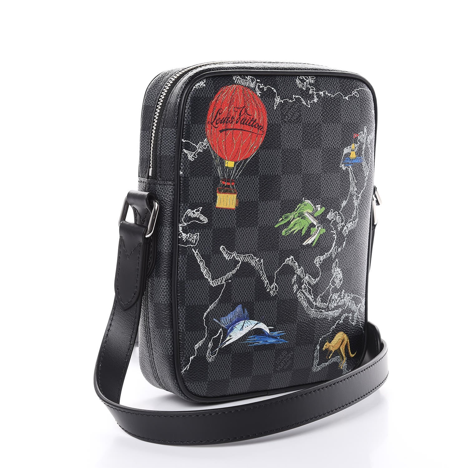 Louis Vuitton Damier Graphite Renaissance Slim Danube PM 3 of 9
