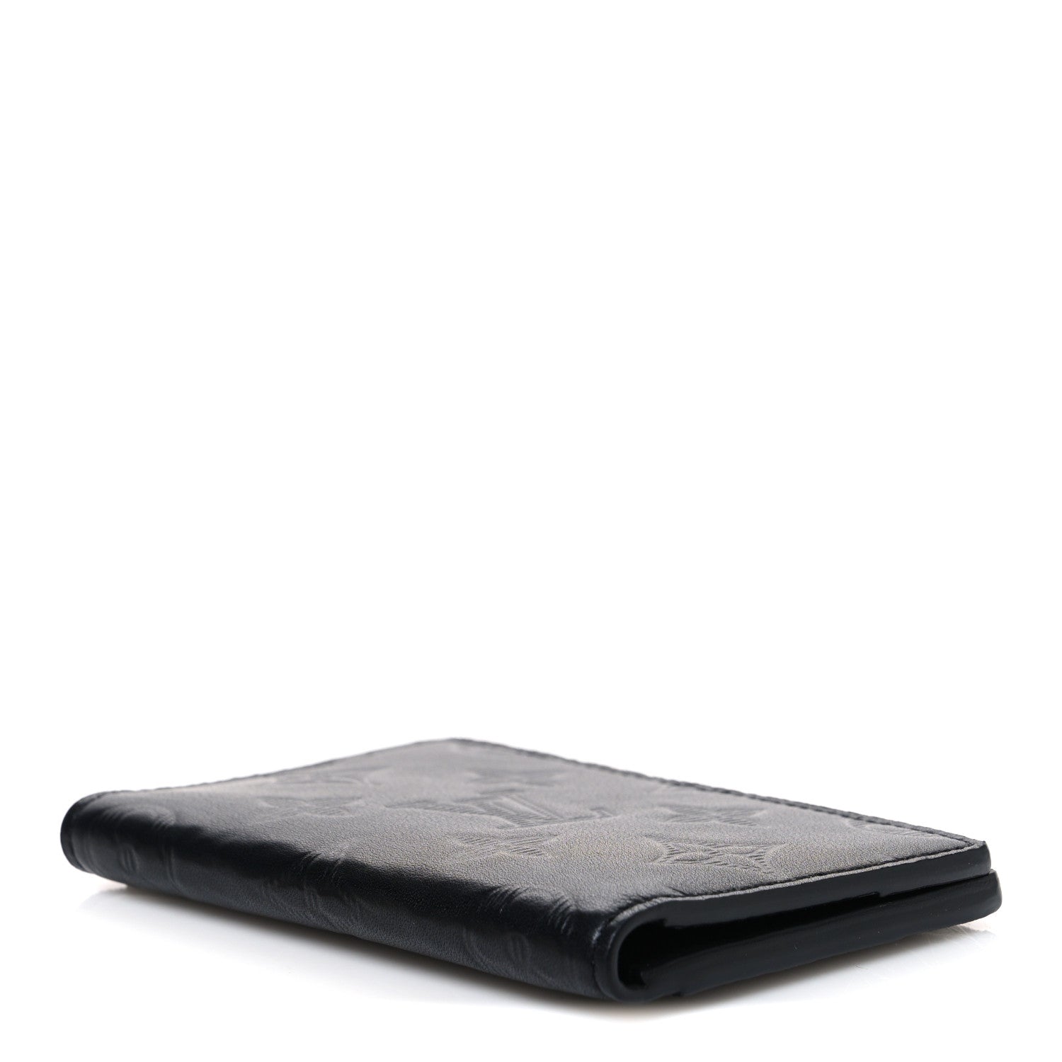 Louis Vuitton Calfskin Monogram Shadow Pocket Organizer Black 4 of 8