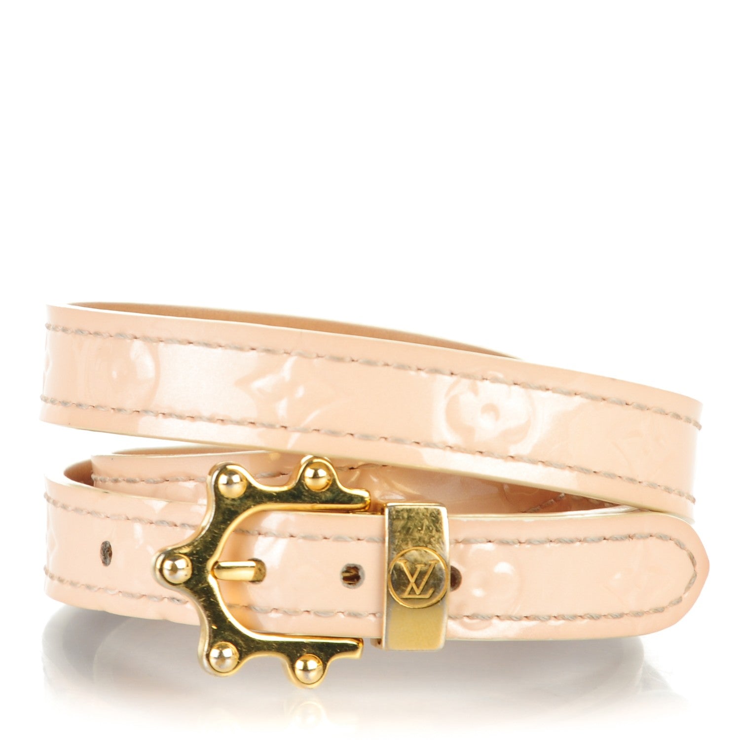 Louis Vuitton Vernis Triple Tour Bracelet Marshmallow 1 of 6