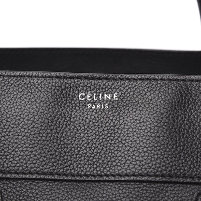 Celine Drummed Calfskin Medium Luggage Black 9 of 9