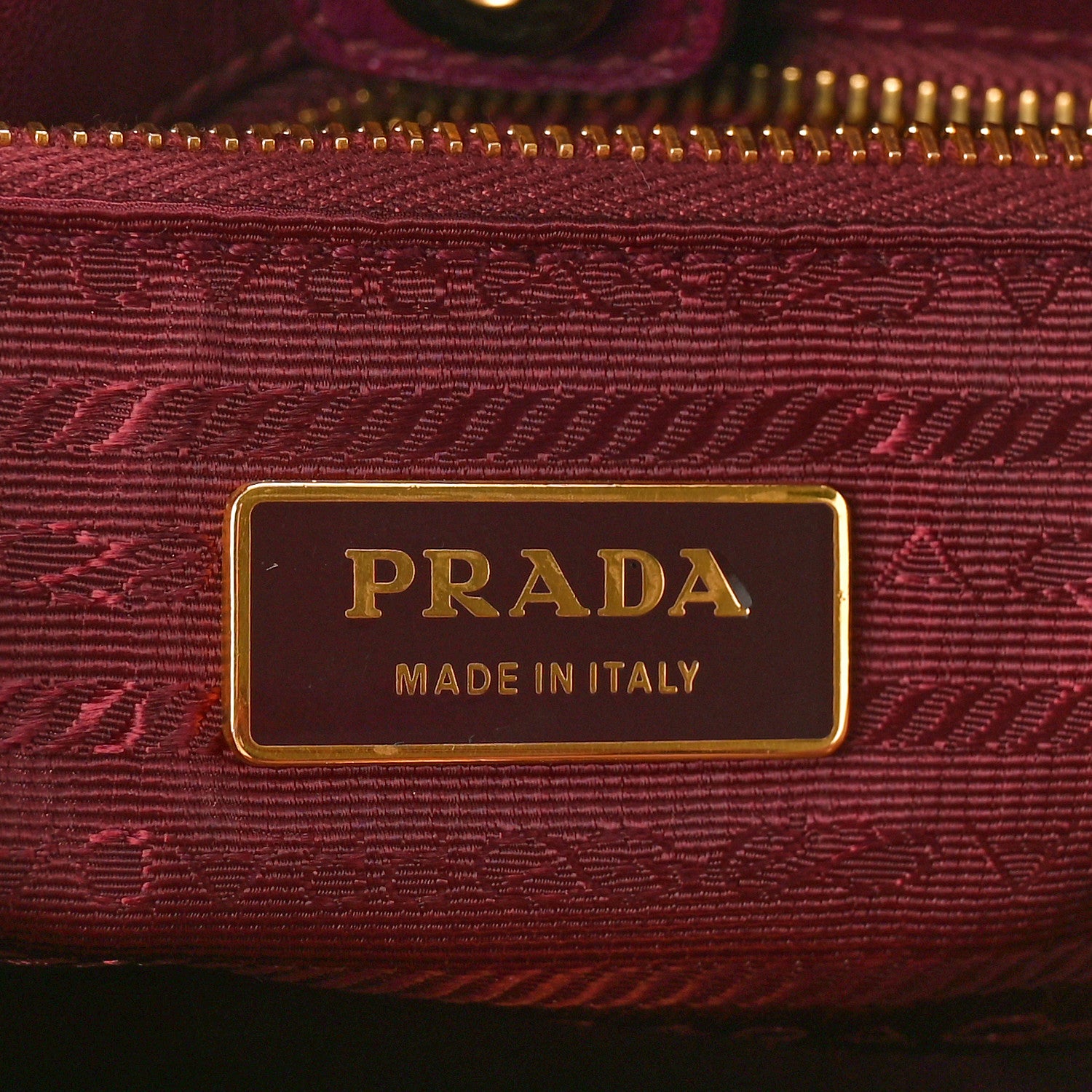 Prada Tessuto Nylon Origami Pleated Tote Barolo 6 of 9