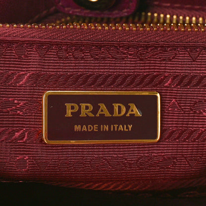 Prada Tessuto Nylon Origami Pleated Tote Barolo 6 of 9