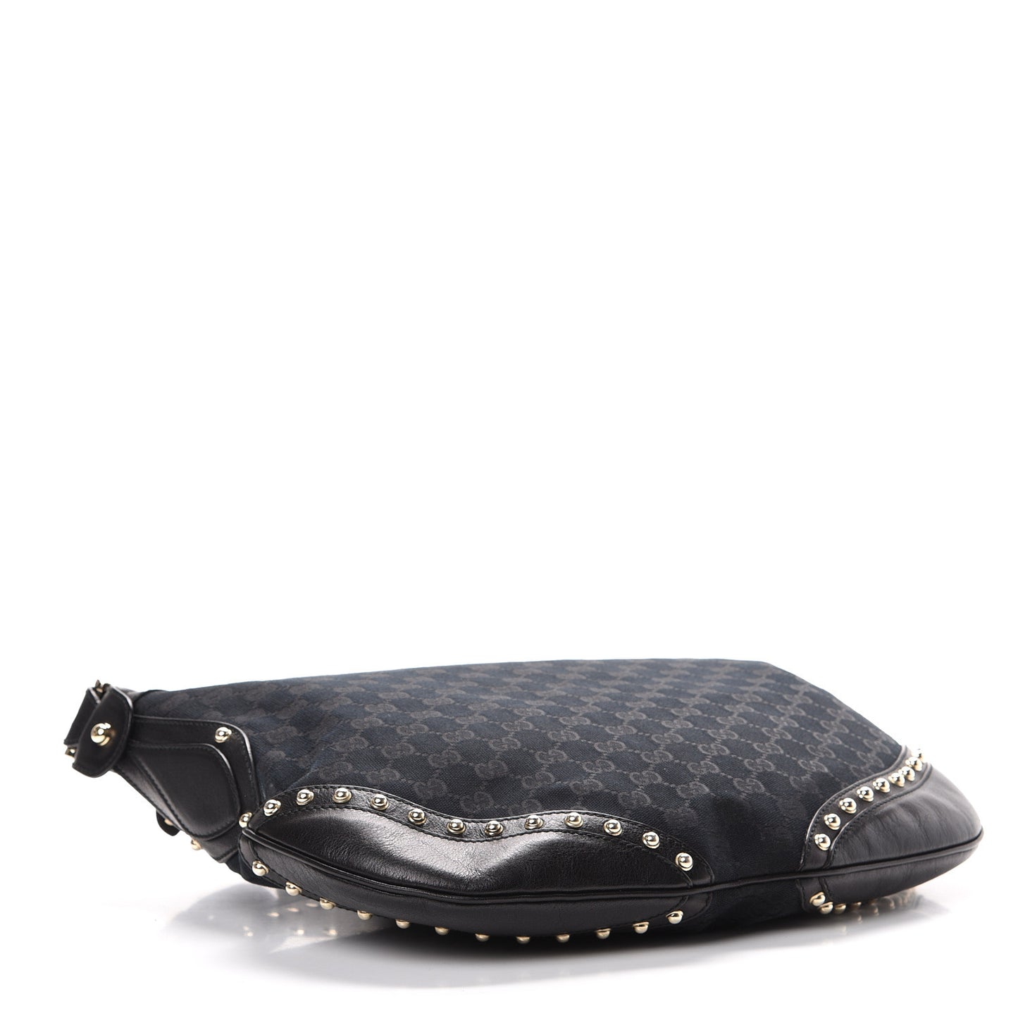 Monogram Web Studded Pelham Shoulder Bag Black