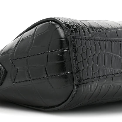 Givenchy Calfskin Crocodile Embossed Nano Antigona Black 9 of 10